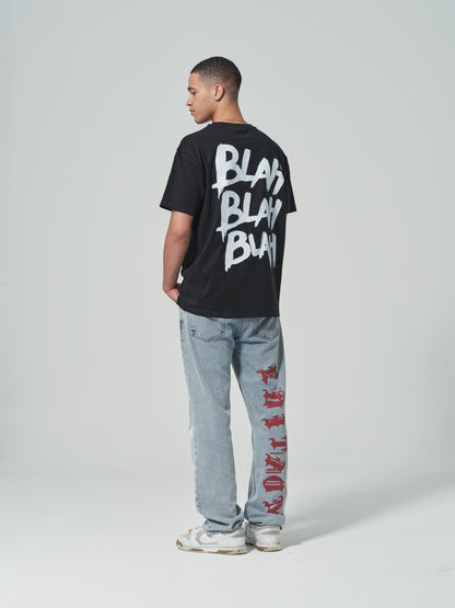 WORDLESS BLAH OVERSIZE TEE