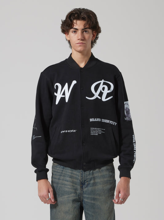 WORDLESS SPRING VARSITY JACKET