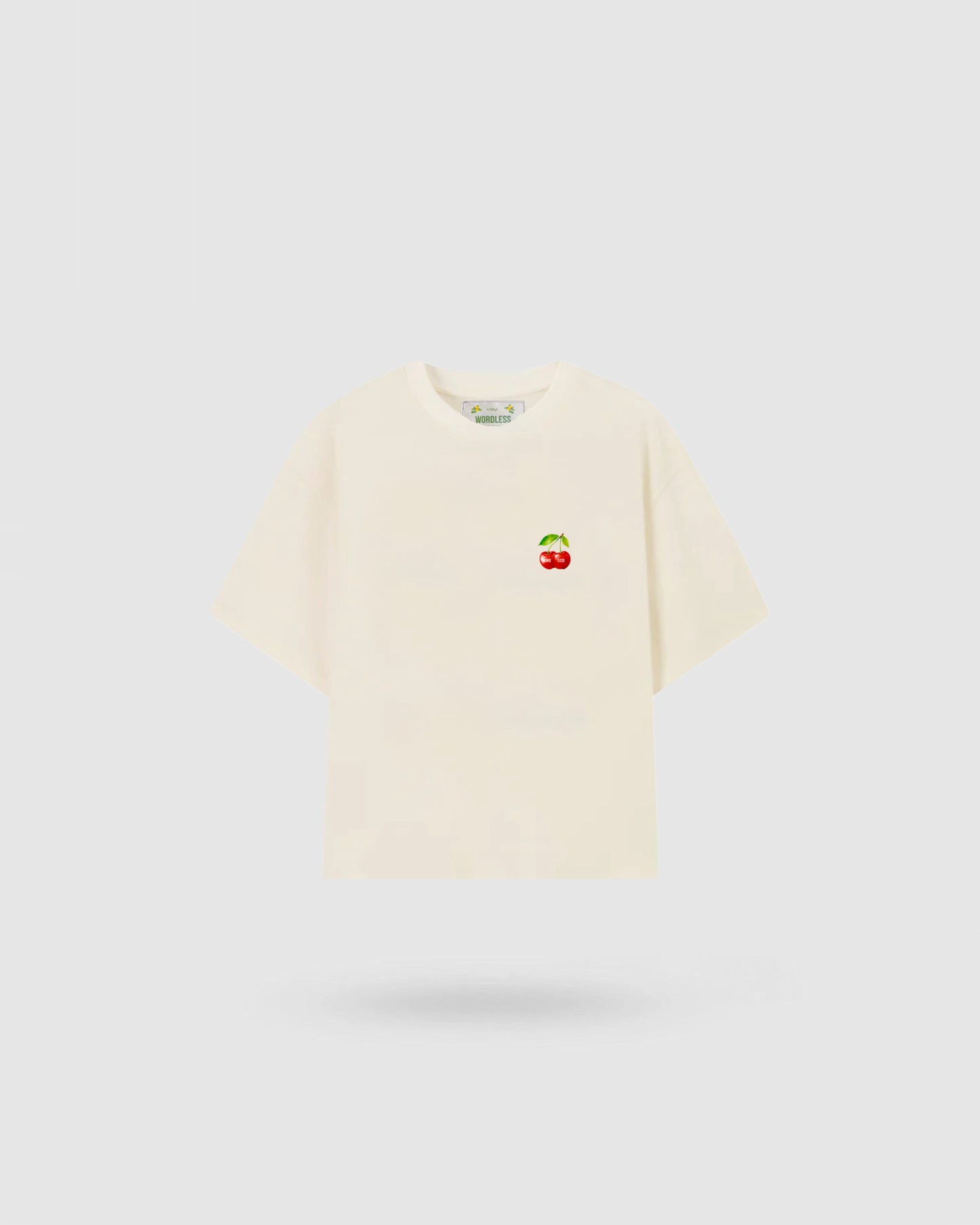 WORDLESS WILD CHERRY BOXY TEE 300