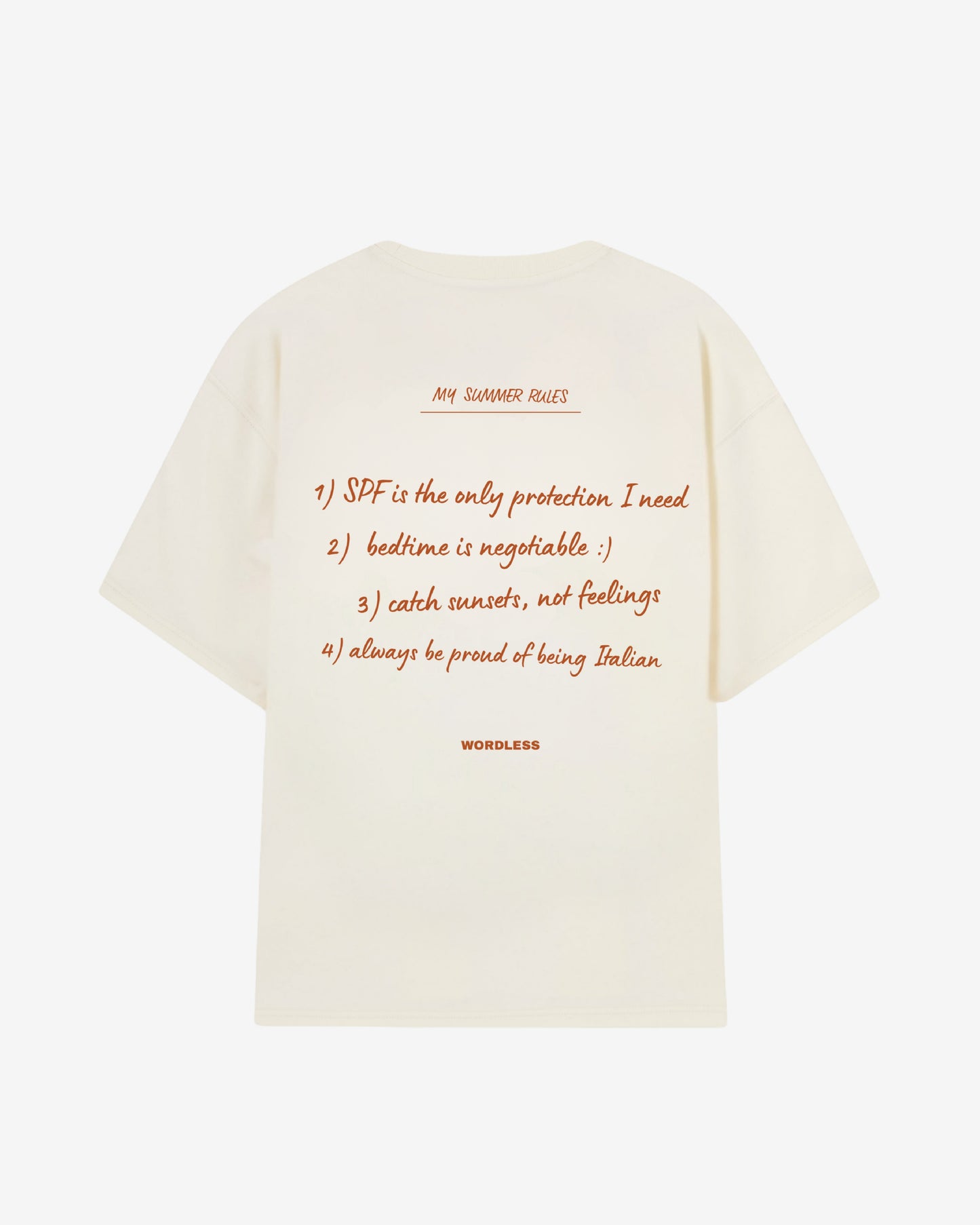 WORDLESS Summer Rules Tee 300