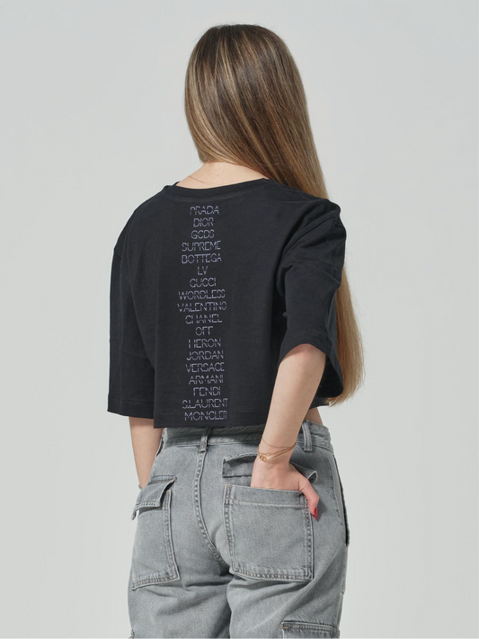 WORDLESS GIRL LIFESTYLE OVERSIZE SLEEVE TEE