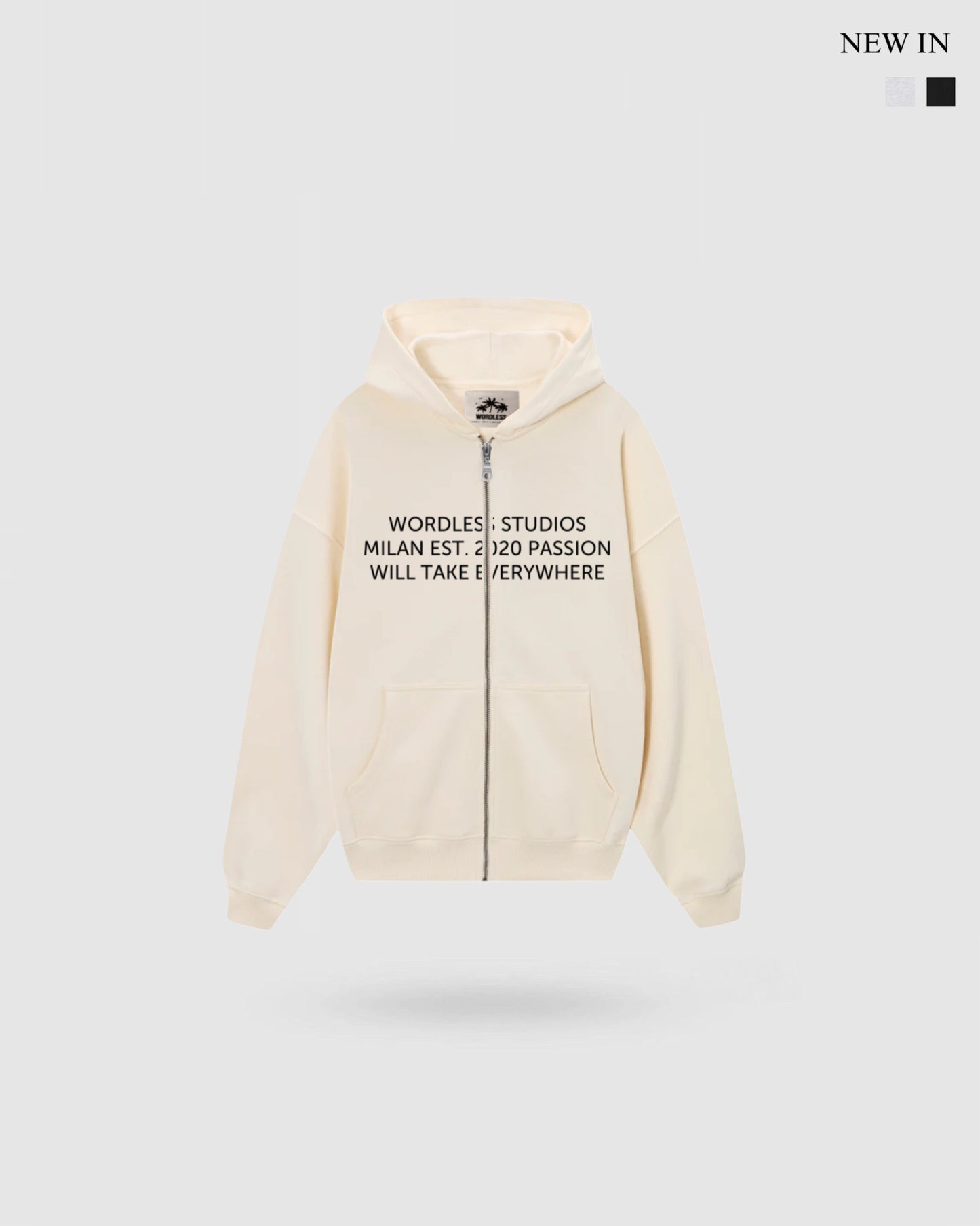 WORDLESS STUDIOS ZIP HOODY 400