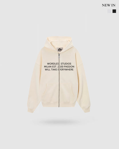 WORDLESS STUDIOS ZIP HOODY 400