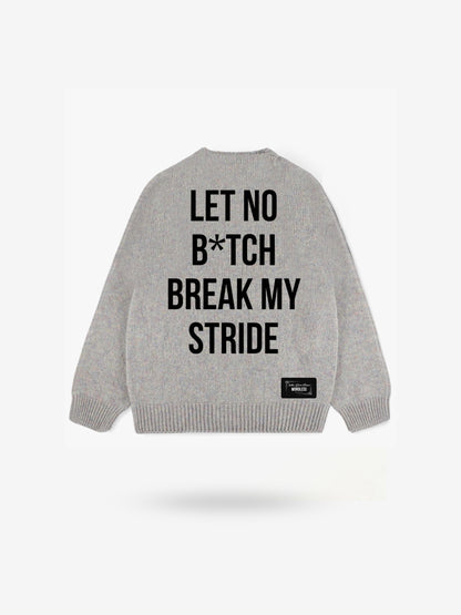 WORDLESS TRAVIS B*TCH KNIT SWEATER