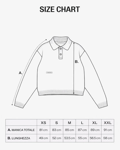 WORDLESS Rib Cropped Knit Longsleeve