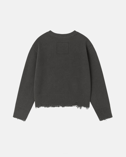 WORDLESS DISTRESSED SWEATER FW24