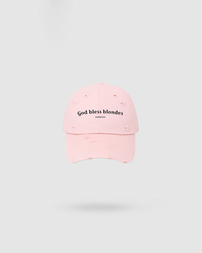 WORDLESS BLONDES DISTRESSED HAT 2025