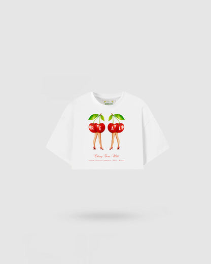WORDLESS WOMANS WILD CHERRY ULTRA-BOXY TEE 300