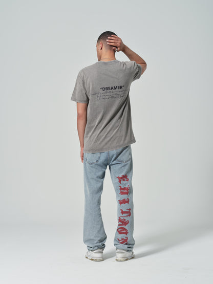 WORDLESS DREAMER WASHED OVERSIZE TEE