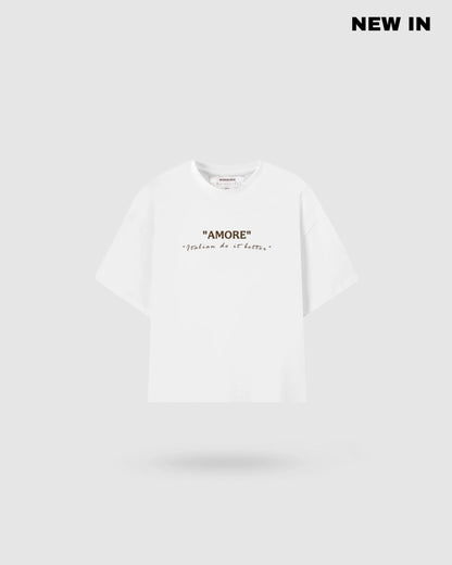 WORDLESS AMORE BOXY TEE 300