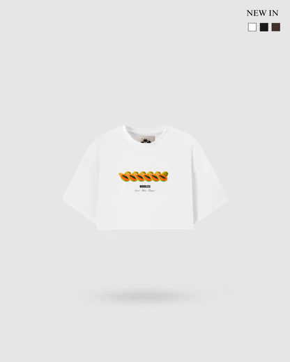 WORDLESS WOMAN'S PAPAYA ULTRA-BOXY TEE 300