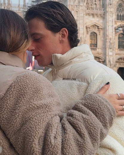 WORDLESS ICONIC TEDDY PUFFER JACKET