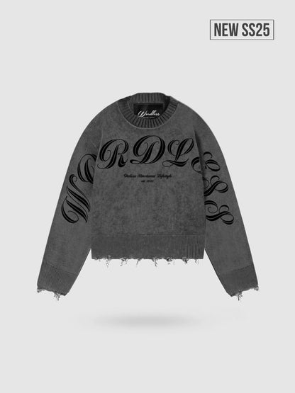 WORDLESS DESTROYED SWEATER II LIMITED EDITION