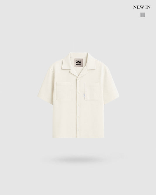 WORDLESS MINIMAL BLOUSE LINEN MIXTURE SS25