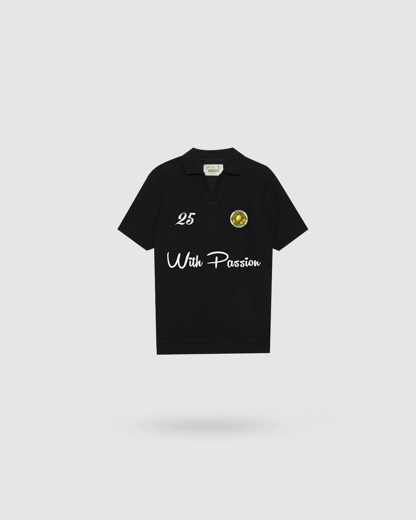 WORDLESS MEN'S VINTAGE FOOTBALL POLO LIMITED EDITION