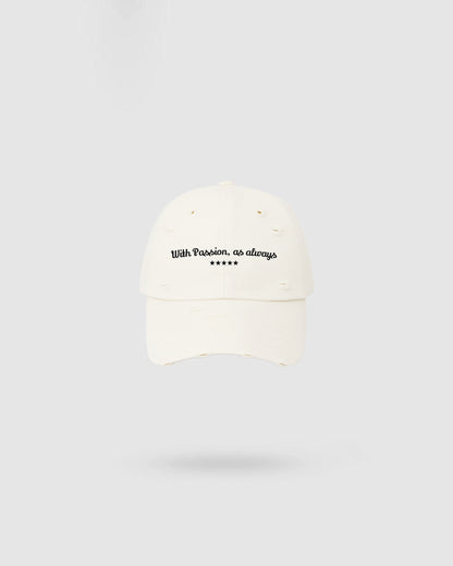 WORDLESS PASSION DISTRESSED HAT 2025