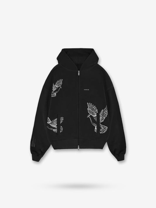 WORDLESS DOVE ZIP HOODIE 400