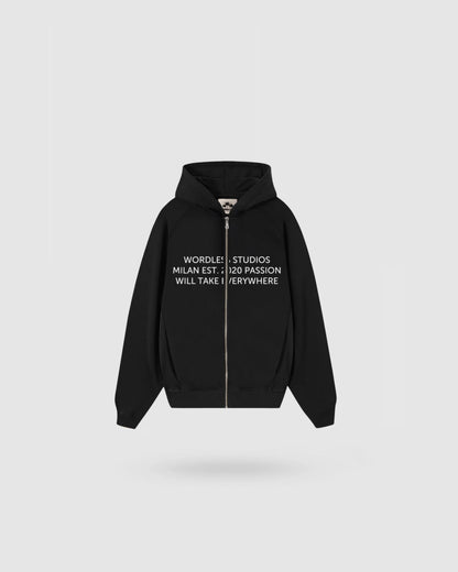 WORDLESS STUDIOS ZIP HOODY 400