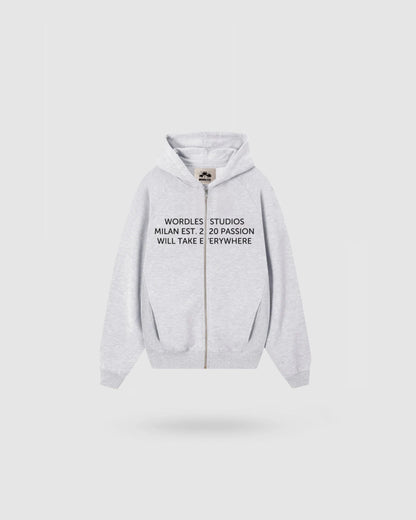 WORDLESS STUDIOS ZIP HOODY 400