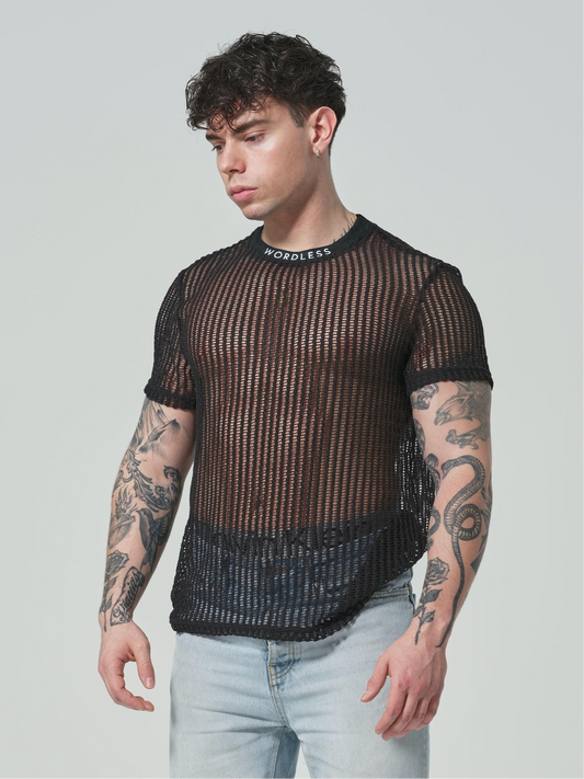 WORDLESS BOY MESH TEE