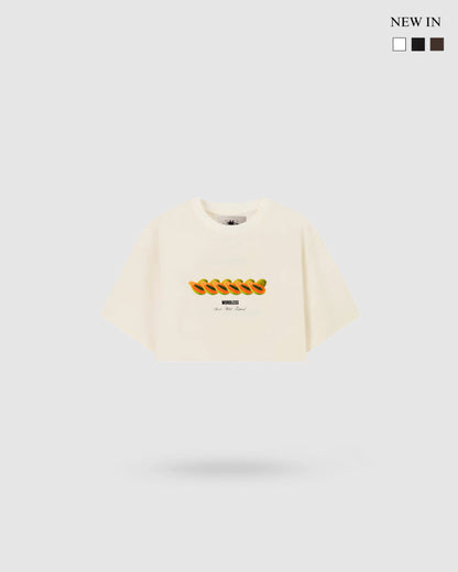 WORDLESS WOMAN'S PAPAYA ULTRA-BOXY TEE 300