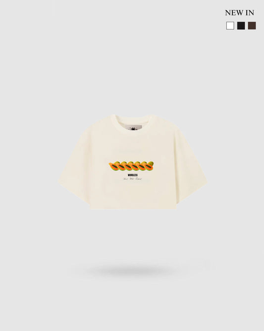 WORDLESS WOMAN'S PAPAYA ULTRA-BOXY TEE 300