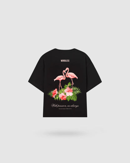 WORDLESS FLAMINGO BOXY TEE 300