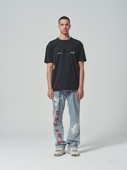 WORDLESS SOCIETY WASHED OVERSIZE TEE