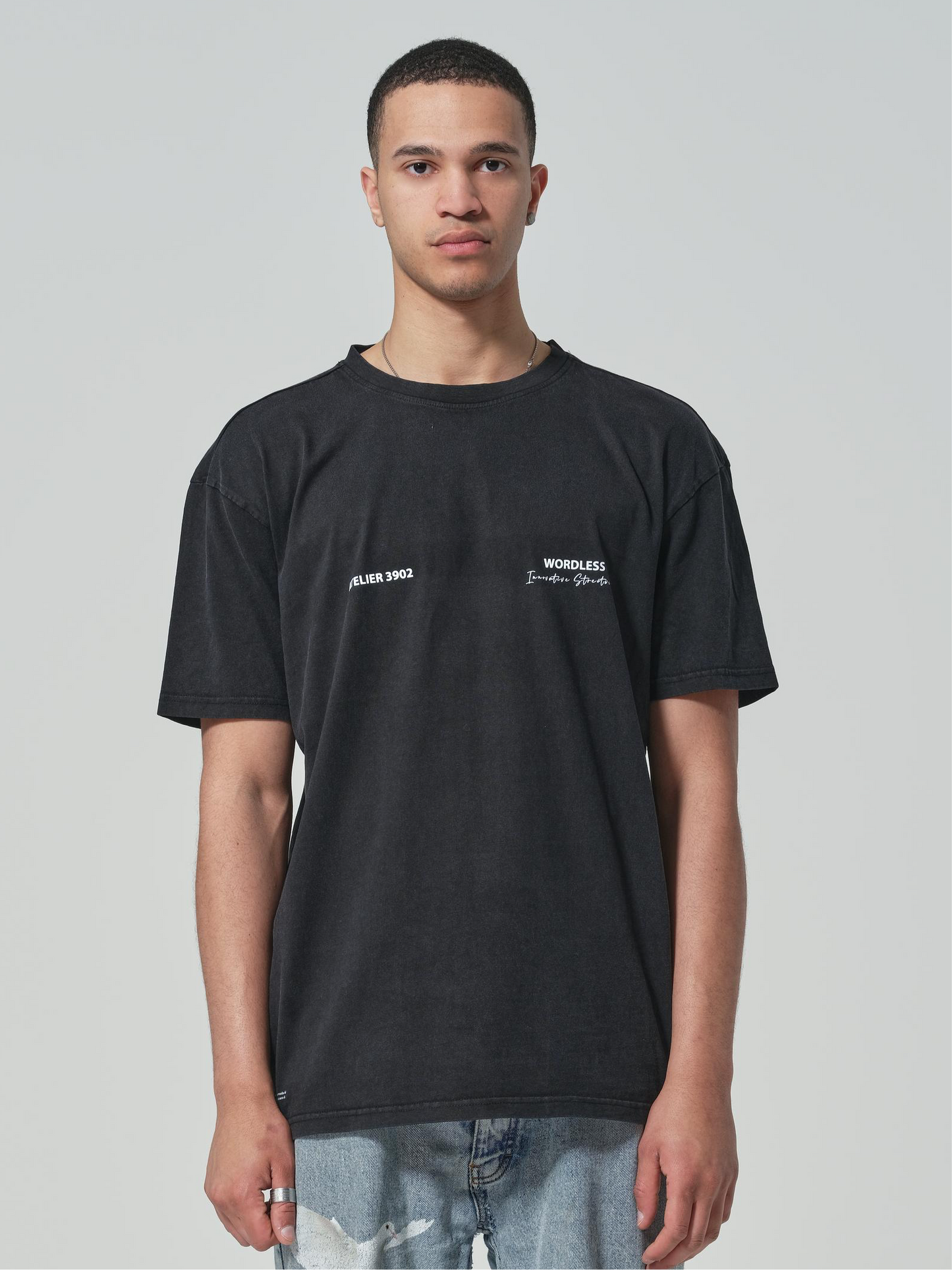 WORDLESS MENTALITY WASHED OVERSIZE TEE