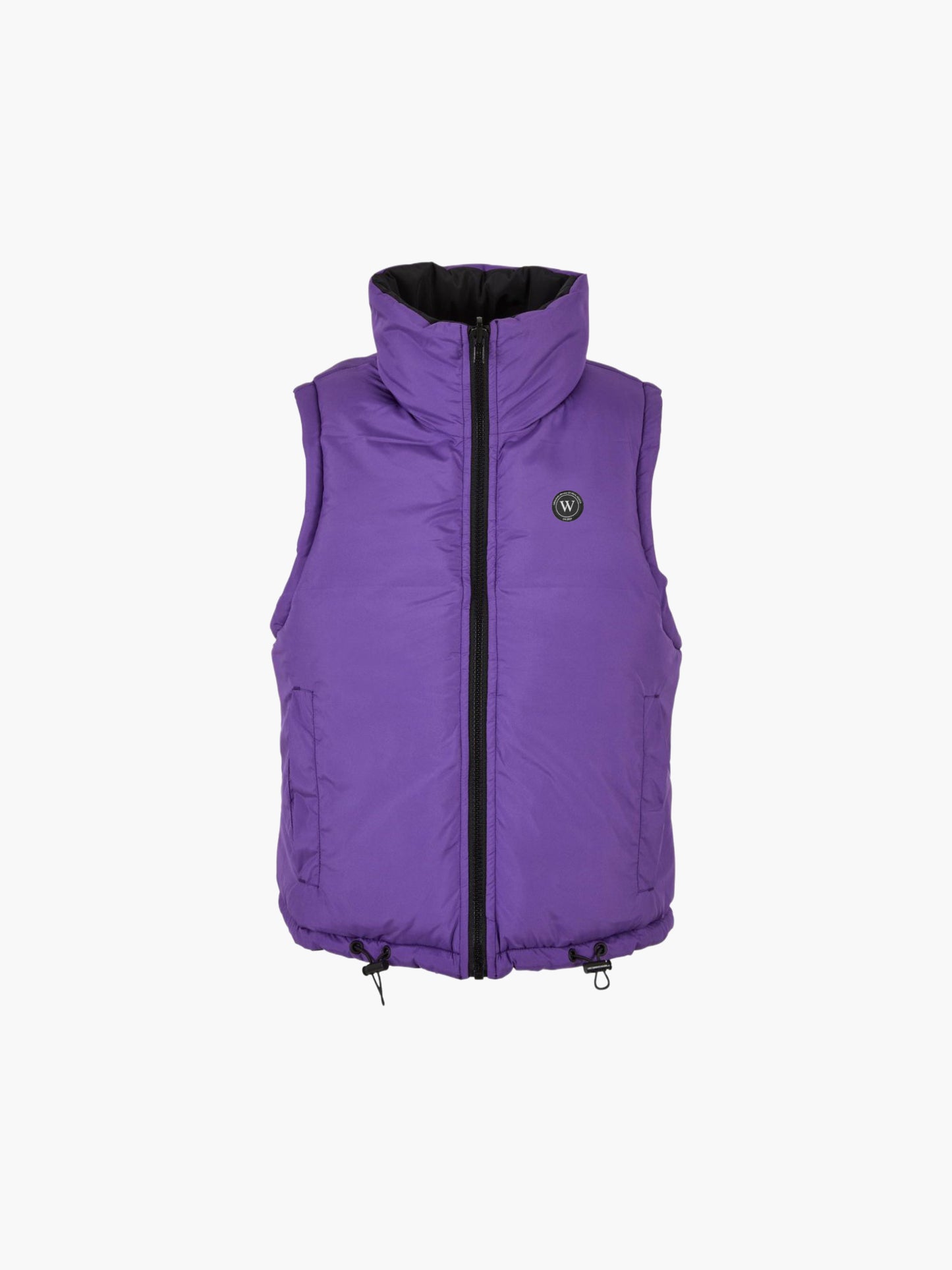 WORDLESS LADIES REVERSIBLE CROPPED PUFFER VEST