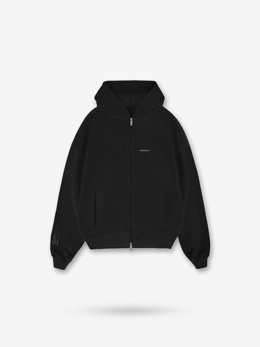 WORDLESS MINIMAL ZIP HOODIE 400