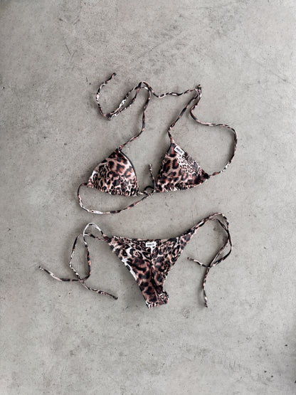 WORDLESS LEOPARD BIKINI FULL SET SS25