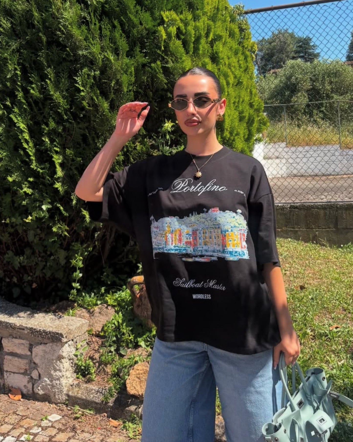 WORDLESS PORTOFINO BOXY TEE 300 SS25