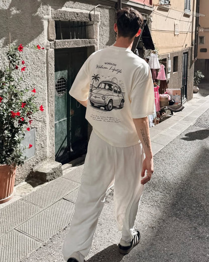 WORDLESS "5 TERRE LIFESTYLE" BOXY TEE 300 SS25