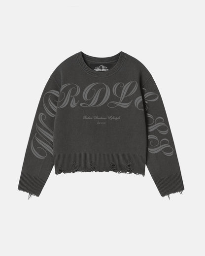 WORDLESS DISTRESSED SWEATER FW24