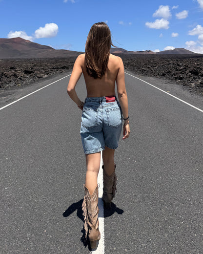 WORDLESS Womans Denim Shorts SS26
