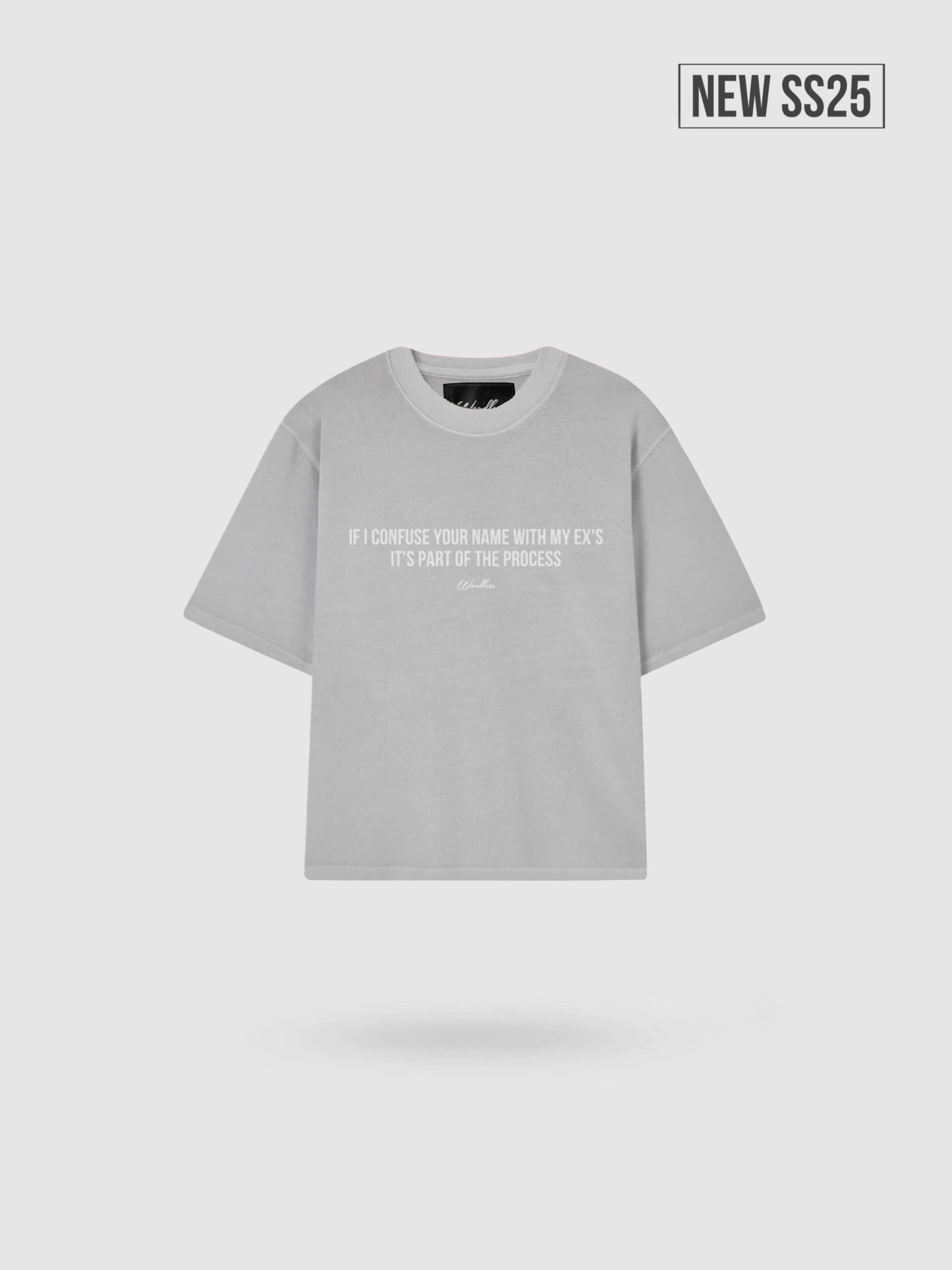 WORDLESS BOXY TEE “EX” 300