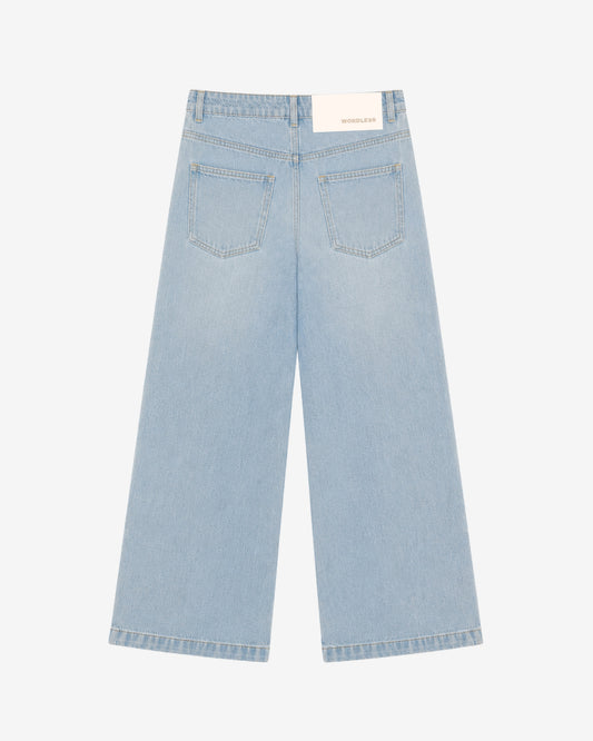 WORDLESS Golden Season Wide-Leg Denim Jeans