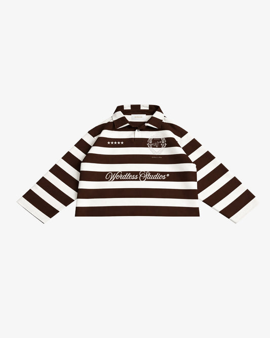 WORDLESS Studios Long Striped Polo