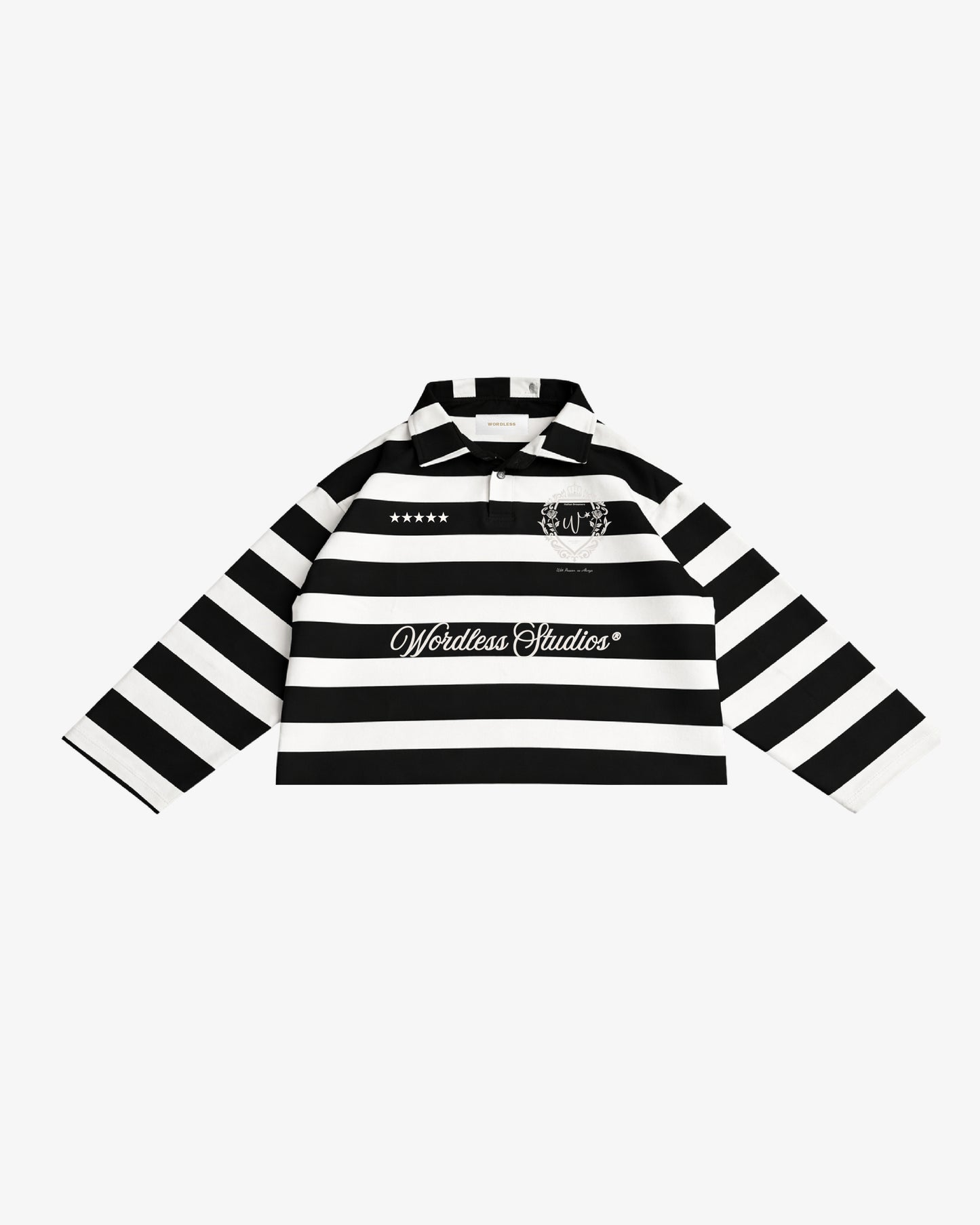 WORDLESS Studios Long Striped Polo