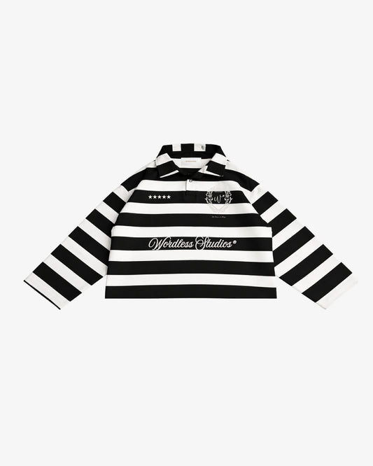 WORDLESS Studios Long Striped Polo
