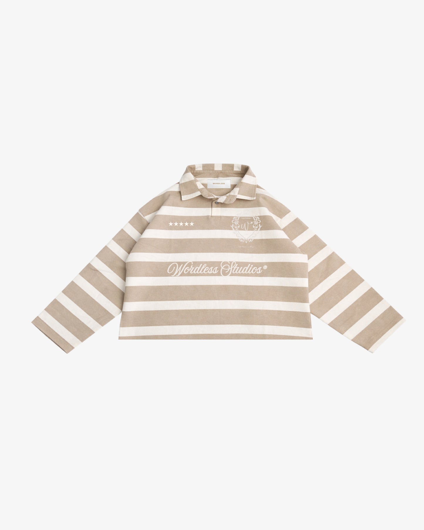 WORDLESS Studios Long Striped Polo