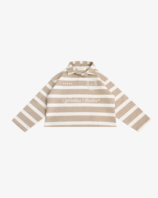 WORDLESS Studios Long Striped Polo