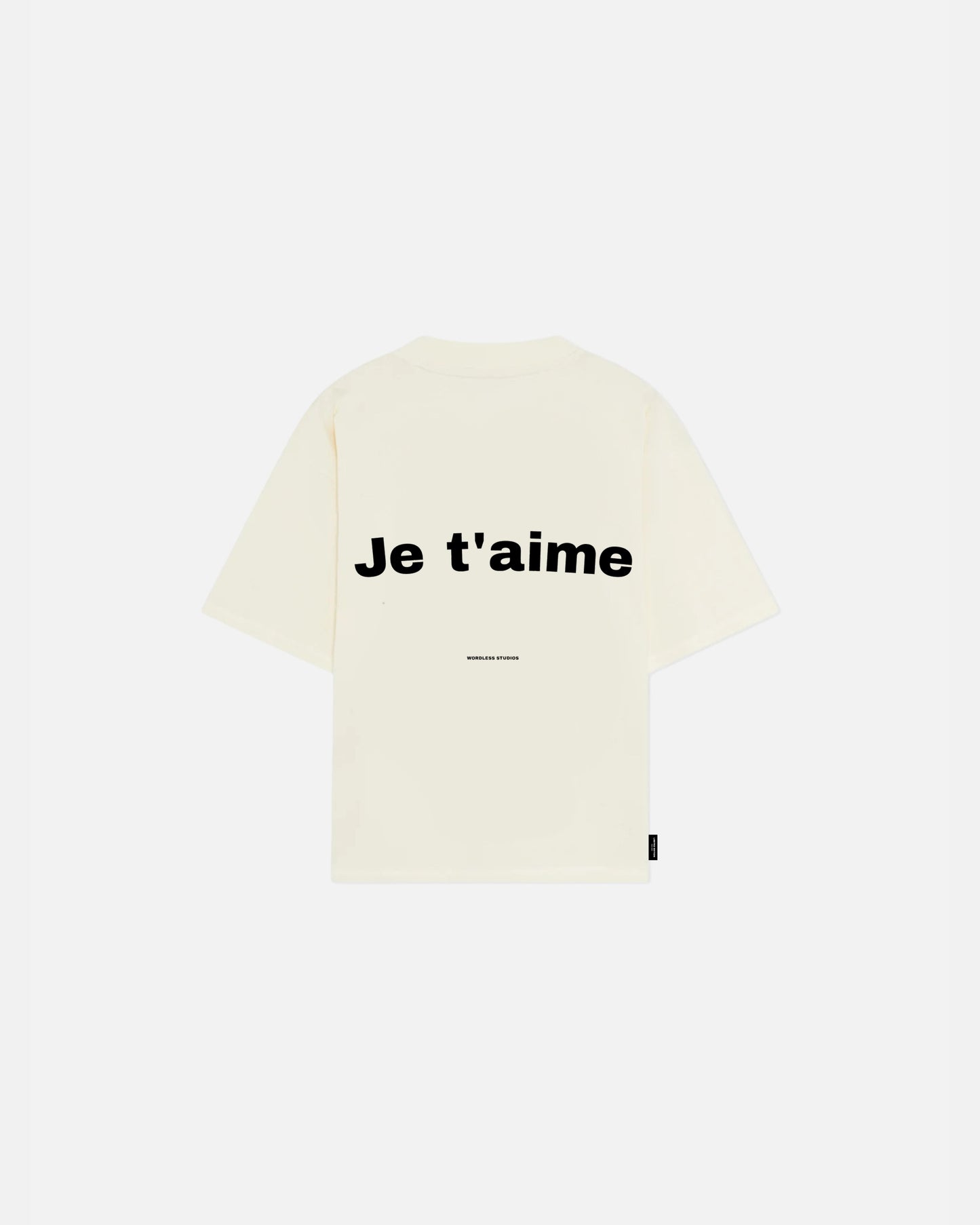 WORDLESS PARIS Je T'Aime Boxy Tee 300