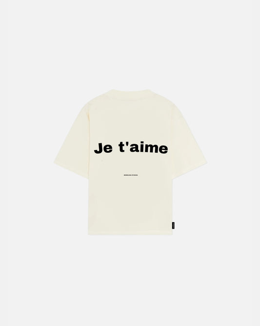 WORDLESS PARIS Je T'Aime Boxy Tee 300