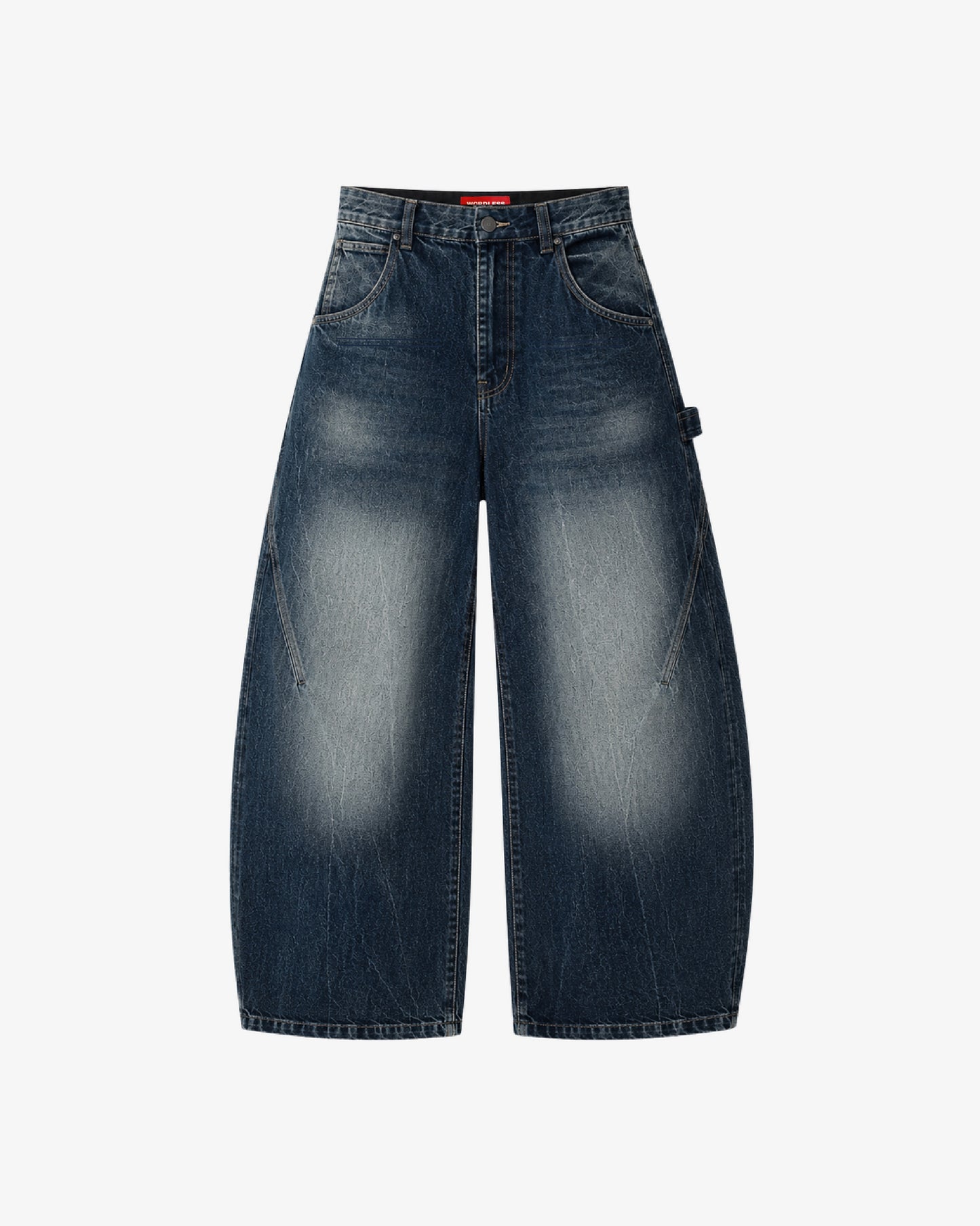 WORDLESS Ash Ballon Denim Baggy Jeans