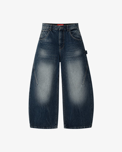 WORDLESS Ash Ballon Denim Baggy Jeans