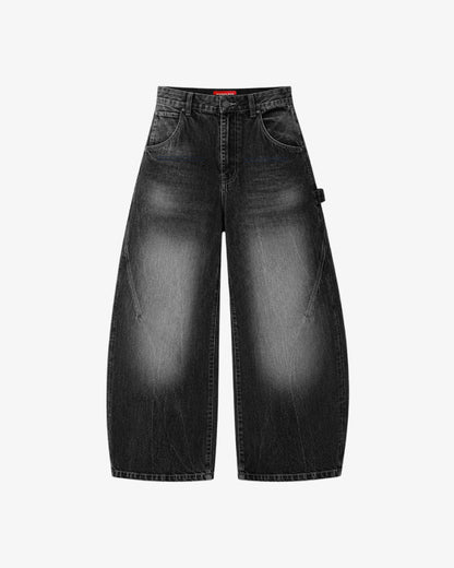 WORDLESS Ash Ballon Denim Baggy Jeans
