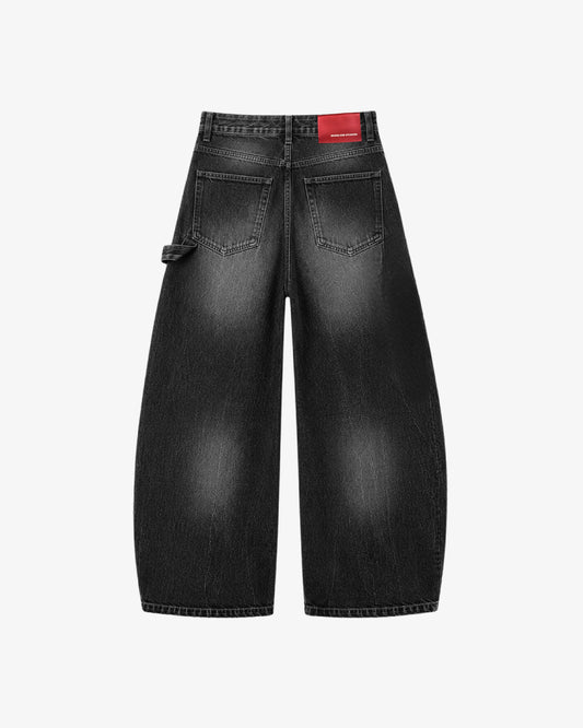 WORDLESS Ash Ballon Denim Baggy Jeans
