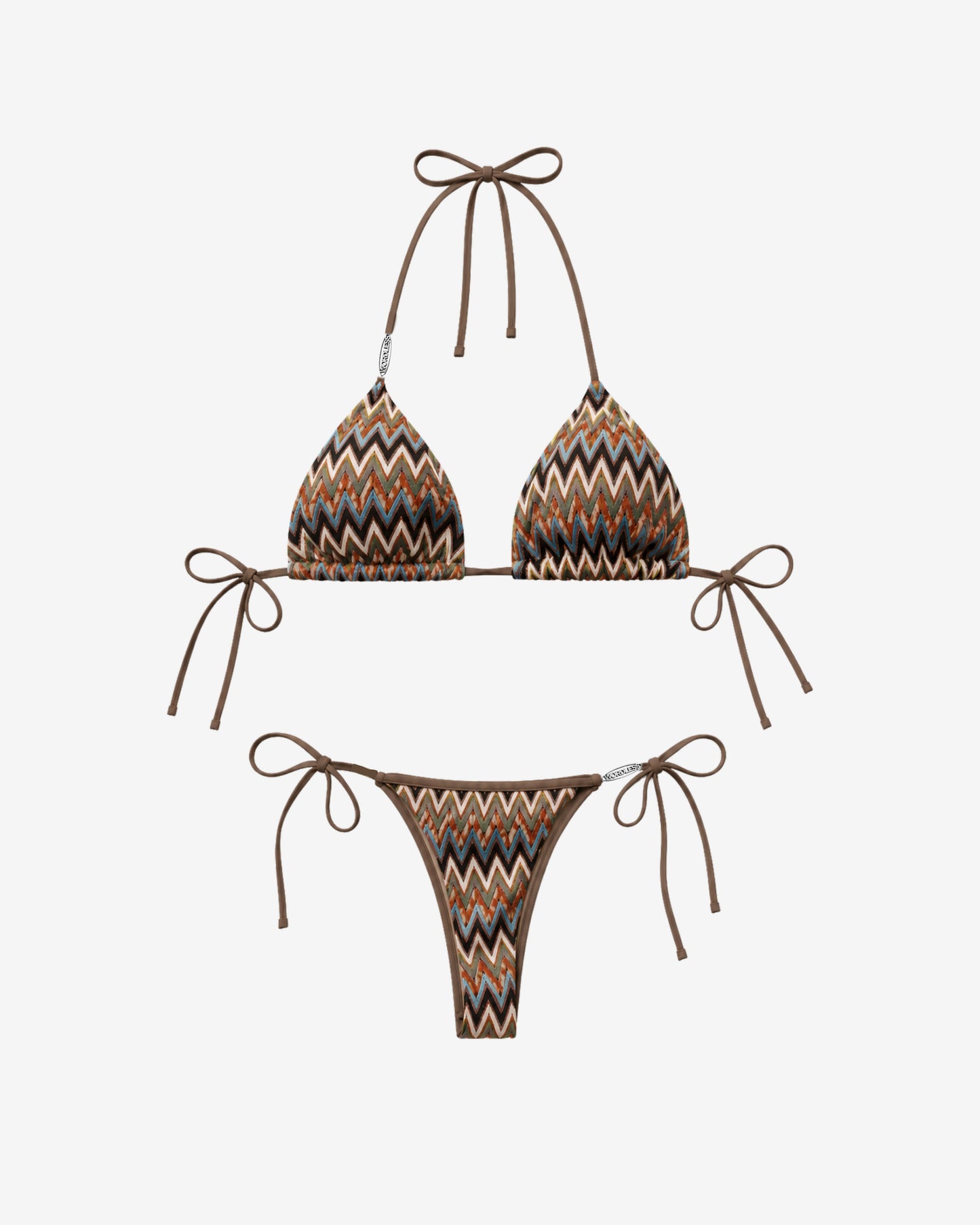 WORDLESS Womans Amalfi Knitted Bikini Set